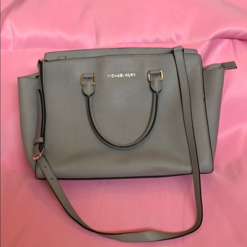 Michael Kors Gray Satchel